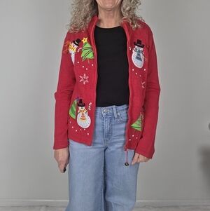 Festive Tiara International Christmas Sweater